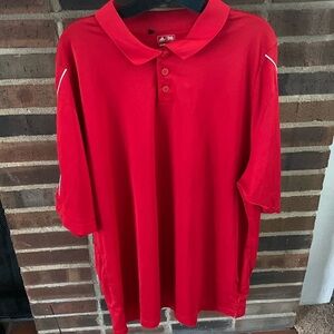 Adidas Men’s Climalite Golf Polo Shirt, Red, 2XL